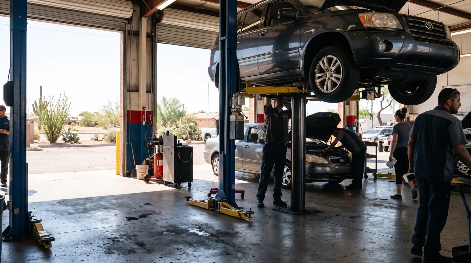 Auto repair shop bay in Avondale