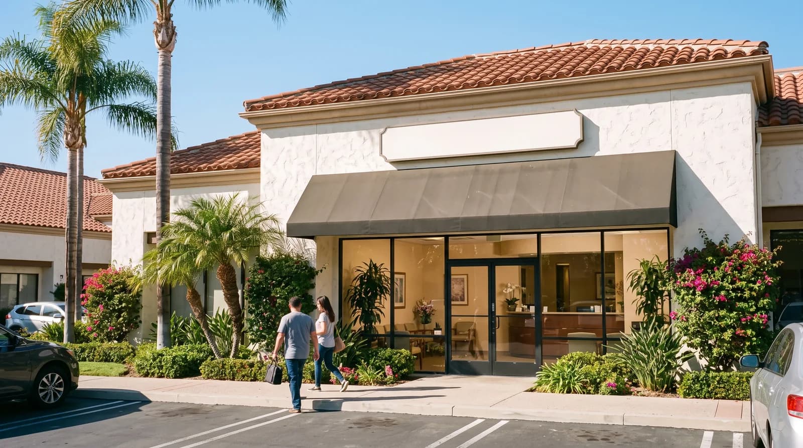 Dental office in a Mission Viejo plaza