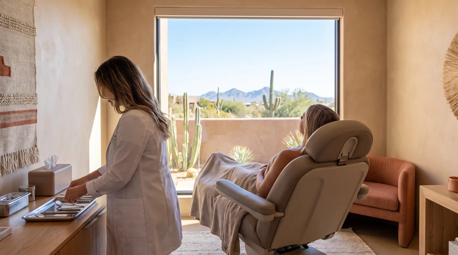 Med spa treatment room in Scottsdale